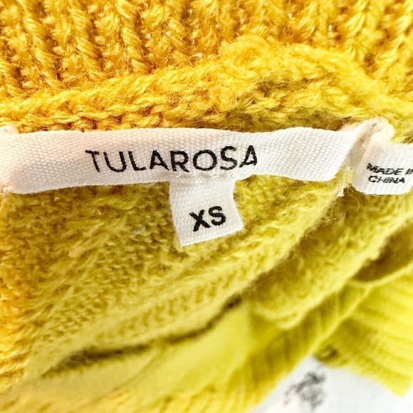 Tularosa Rossmore One Shoulder Sweater Top Size XS Moss - Picture 6 of 9